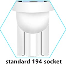 194 ऑटोमोटिव एलईडी लाइट बल्ब 6500K वेज T10 SMD 5050 चिप्स 4