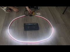 रिमोट कंट्रोल के साथ मल्टी कलर एलईडी कार इंटीरियर वायुमंडल रोशनी