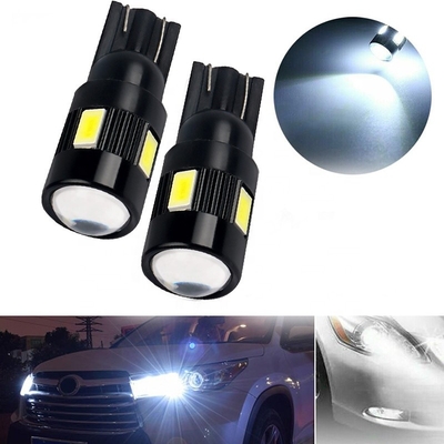 T10 5630 6 SMD नॉनपोलरिटी एलईडी कार साइड लाइट बल्ब संशोधित एलईडी बल्ब DC 12V