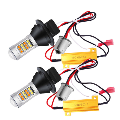 OEM T20 एलईडी ब्रेक टर्न सिग्नल लाइट्स कैनबस लुसेस 1157 एलईडी लैंप 12V
