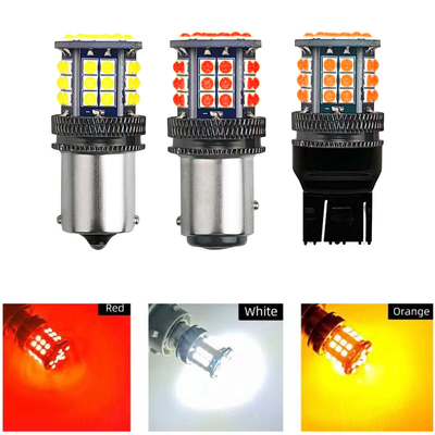 एल्यूमीनियम मिश्र धातु एलईडी मोड़ संकेत संकेतकों 3030 39 SMD 12v 1156 BA15S 1157 BAY15D T20 T25 कार मोड़ संकेत