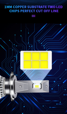 2 साइड्स H7 LED बल्ब 180W 360 डिग्री Luminescence सुपर ब्राइट कार हेडलाइट्स H4 H11 HB3 9005 S2 ऑटो एलईडी हेडलाइट बल्ब