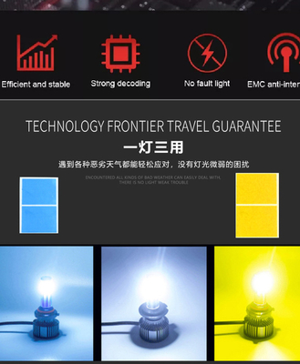 360 डिग्री लाइटिंग N6 LED कार हेडलाइट H4 H7 H8 H11 LED फॉग लाइट बल्ब