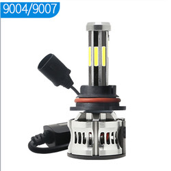 8 साइड्स H1 H3 H4 H7 9005 9006 ऑटोमोटिव एलईडी हेडलाइट 6000K 360 कैनबस