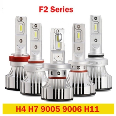 F2 H4 H7 9005 9006 ऑटोमोटिव एलईडी हेडलाइट फैनलेस हेडलैम्प फॉग लाइट
