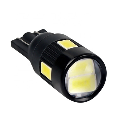 T10 5630 6 SMD नॉनपोलरिटी एलईडी कार साइड लाइट बल्ब संशोधित एलईडी बल्ब DC 12V