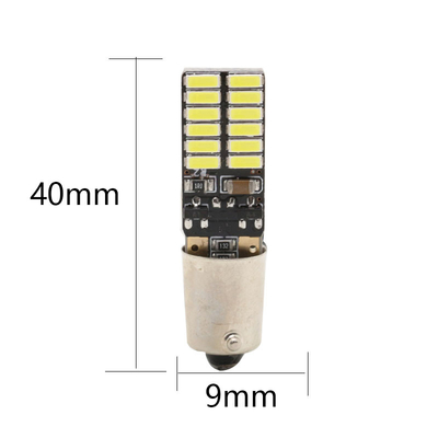 BA9S 4014 24SMD ऑटोमोटिव एलईडी लाइट बल्ब चौड़ाई एलईडी संकेतक लाइट 12V