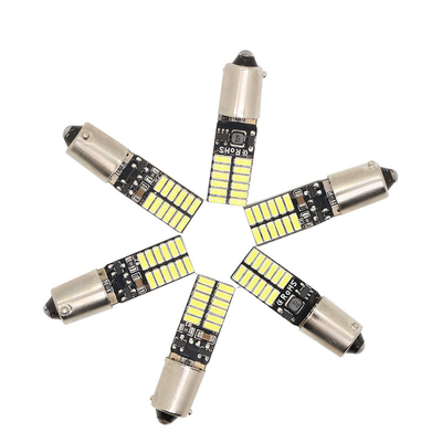 BA9S 4014 24SMD ऑटोमोटिव एलईडी लाइट बल्ब चौड़ाई एलईडी संकेतक लाइट 12V