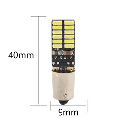 BA9S 4014 24SMD ऑटोमोटिव एलईडी लाइट बल्ब चौड़ाई एलईडी संकेतक लाइट 12V