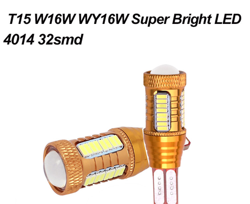 12v 4014 32smd क्री T10 इंटीरियर लाइट कैनबस ऑटोमोटिव एलईडी लाइट बल्ब व्हाइट रिवर्स ब्रेक लाइट्स