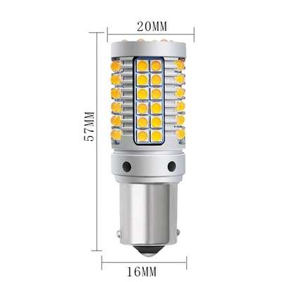 23w कैनबस 1156 3030 69smd कार टर्न सिग्नल लाइट्स P21w Ba15s 1156 हाई ब्राइटनेस