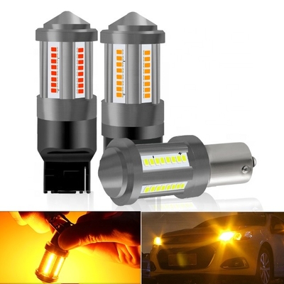 7440 LED ब्रेक टर्न सिग्नल लाइट्स 1156 BA15S BAY15S 2016 40SMD नो एरर डीआरएल 12 वी अलार्म क्लॉक
