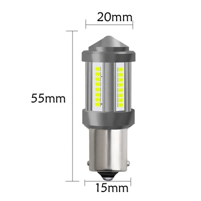 7440 LED ब्रेक टर्न सिग्नल लाइट्स 1156 BA15S BAY15S 2016 40SMD नो एरर डीआरएल 12 वी अलार्म क्लॉक