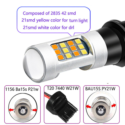 OEM T20 एलईडी ब्रेक टर्न सिग्नल लाइट्स कैनबस लुसेस 1157 एलईडी लैंप 12V