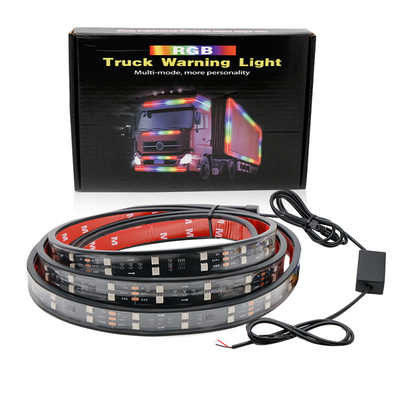 24V 5050 SMD 5A 2.4m वैन ट्रक के लिए रिमोट स्ट्रोब के साथ कार इंटीरियर वायुमंडल रोशनी