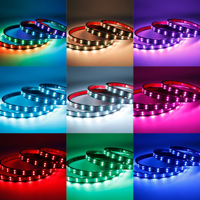 24V 5050 SMD 5A 2.4m वैन ट्रक के लिए रिमोट स्ट्रोब के साथ कार इंटीरियर वायुमंडल रोशनी