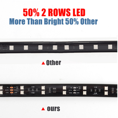 24V 5050 SMD 5A 2.4m वैन ट्रक के लिए रिमोट स्ट्रोब के साथ कार इंटीरियर वायुमंडल रोशनी