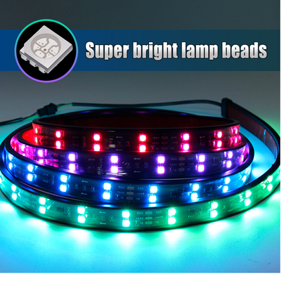 24V 5050 SMD 5A 2.4m वैन ट्रक के लिए रिमोट स्ट्रोब के साथ कार इंटीरियर वायुमंडल रोशनी