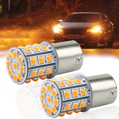 लंबे समय तक चलने वाली कारों के लिए सफेद एलईडी टर्न सिग्नल 12V एल्यूमीनियम मिश्र धातु शरीर सफेद पीला लाल 3030 33SMD