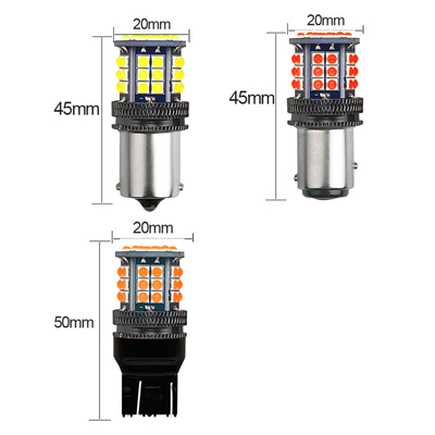 एल्यूमीनियम मिश्र धातु एलईडी मोड़ संकेत संकेतकों 3030 39 SMD 12v 1156 BA15S 1157 BAY15D T20 T25 कार मोड़ संकेत
