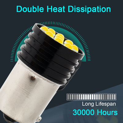 1157 BAY15D एलईडी P21/5W 1156 BA15S P21W एलईडी बल्ब 9 SMD 3030 R5W R10W कार रिवर्स लाइट ब्रेक टेल लैंप