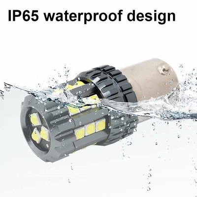 सफेद एलईडी कार टर्न सिग्नल लाइट्स ऑटो 12V 24V 2835 45SMD 1156 1157 T25 3156 3157 T20 7440 7443 कैनबस बल्ब कार एलईडी