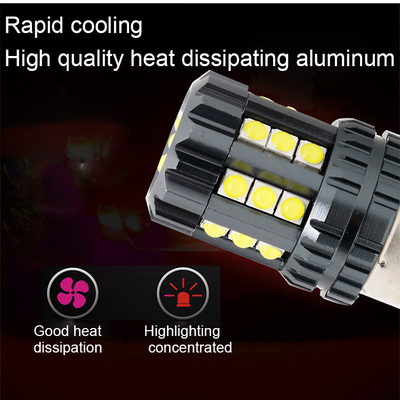सफेद एलईडी कार टर्न सिग्नल लाइट्स ऑटो 12V 24V 2835 45SMD 1156 1157 T25 3156 3157 T20 7440 7443 कैनबस बल्ब कार एलईडी