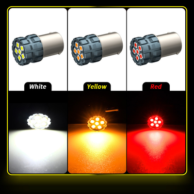 100% कैनबस बाउ15एस बा15एस टी25 1156 एलईडी बल्ब 900Lm 3030 चिप्स 6LED 12V ब्रेक टर्न सिग्नल लाइट्स 6W