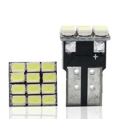 पावर 9W एलईडी लाइट बल्ब वाटरप्रूफ IP67 360 डिग्री ऑटोमोटिव लाइट 12v T10 12SMD 1206 3020 रीडिंग लाइट लाइसेंस प्लेट