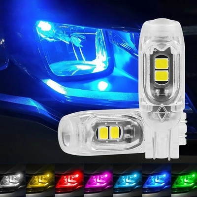 360 डिग्री एलईडी लाइट बल्ब ऑटोमोटिव लाइसेंस प्लेट लाइट T10 2835 3030 5smd एलईडी हाइलाइट 5W5 गैर ध्रुवीय छोटी चौड़ाई दीपक
