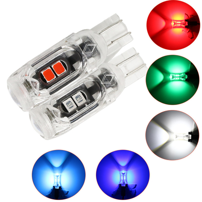 360 डिग्री एलईडी लाइट बल्ब ऑटोमोटिव लाइसेंस प्लेट लाइट T10 2835 3030 5smd एलईडी हाइलाइट 5W5 गैर ध्रुवीय छोटी चौड़ाई दीपक